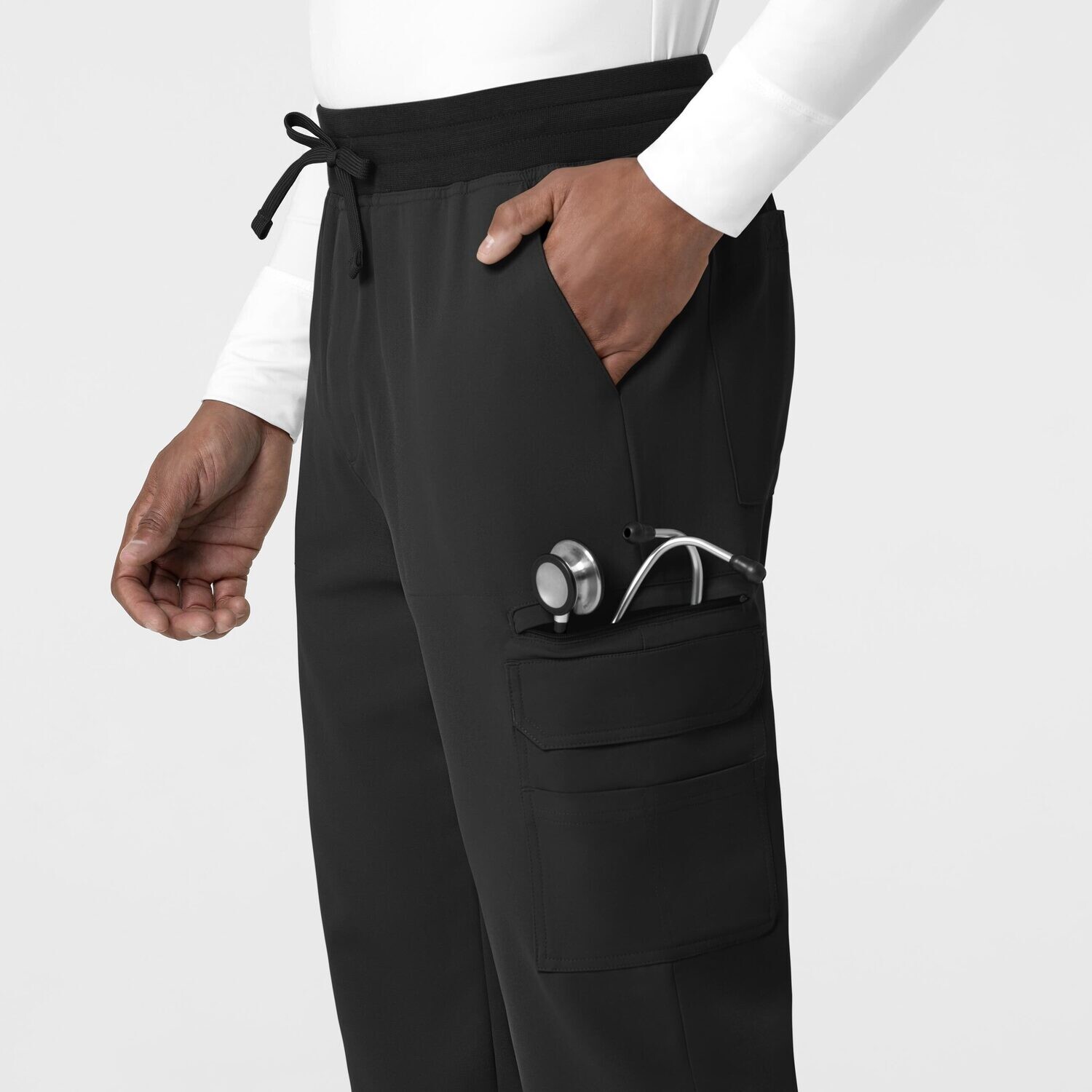 Pantalone uomo 5622 cargo jogger black NOVITA&#39; 2024