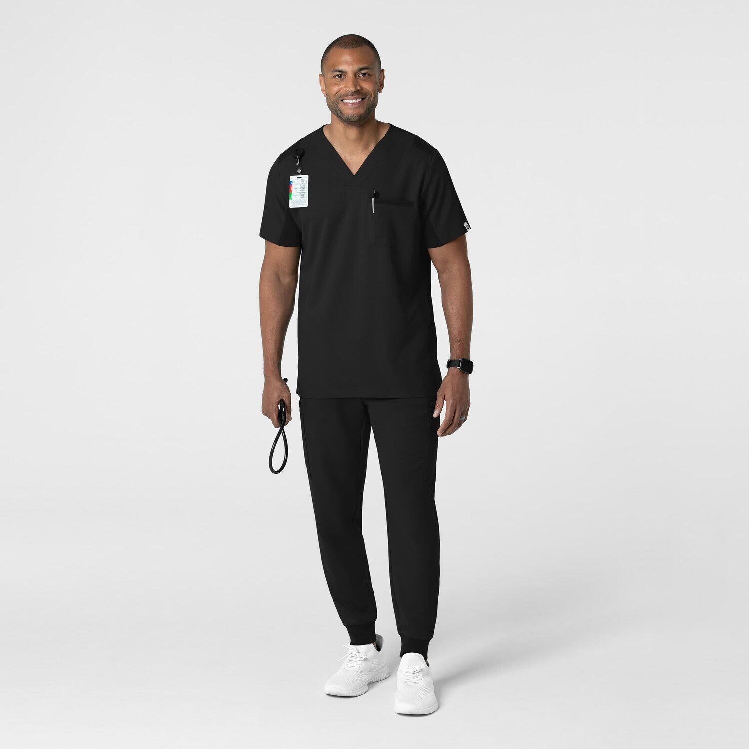 Casacca uomo 6622 scollo a V black NOVITA&#39; 2024