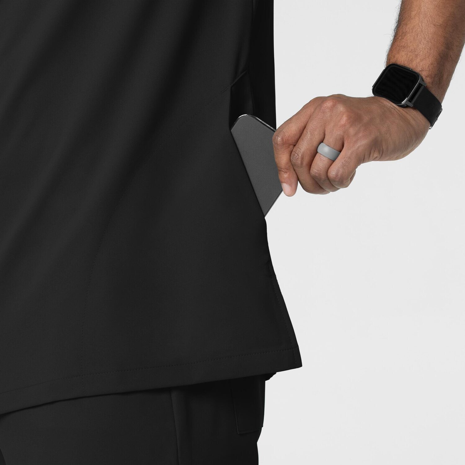 Casacca uomo 6622 scollo a V black NOVITA&#39; 2024