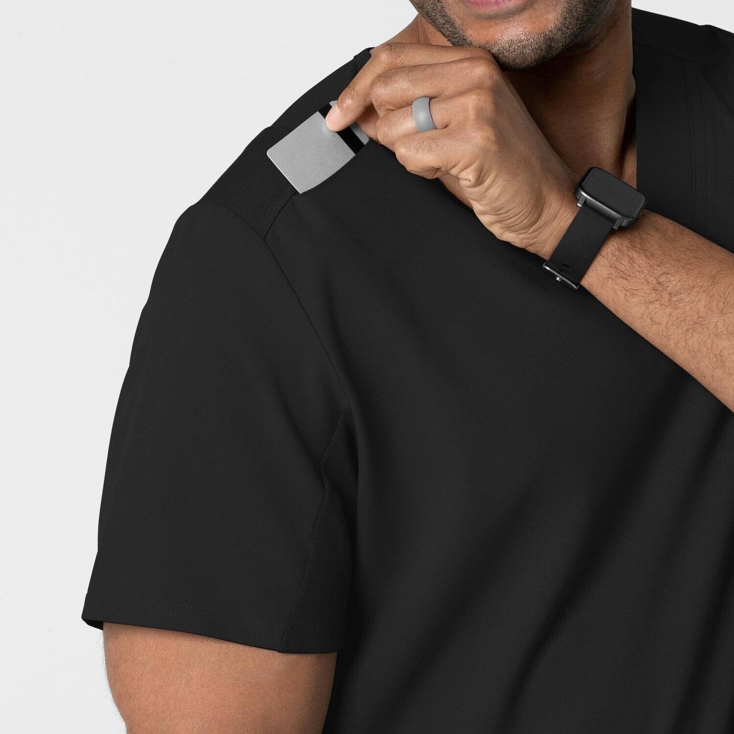 Casacca uomo 6622 scollo a V black NOVITA&#39; 2024