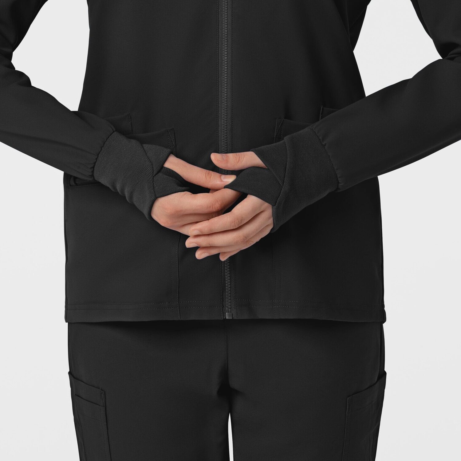 Felpa donna 8122 zip black NOVITA&#39; 2024