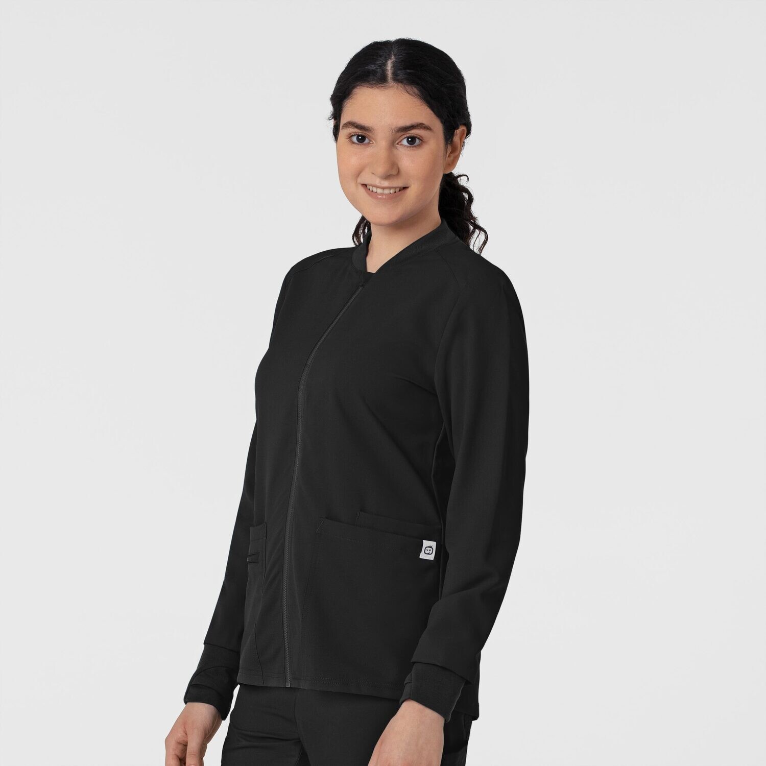 Felpa donna 8122 zip black NOVITA&#39; 2024