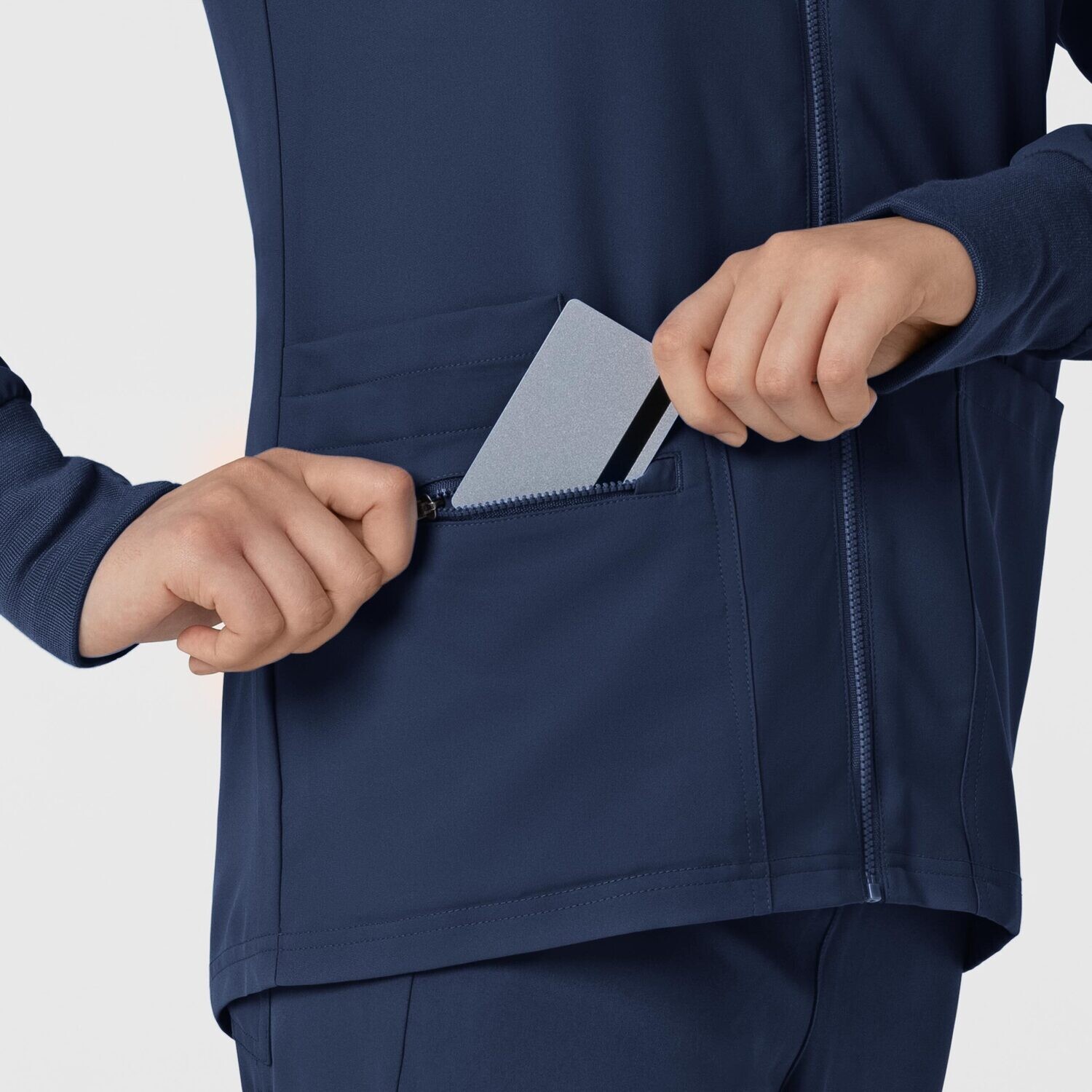 Felpa donna 8122 zip navy blue NOVITA&#39; 2024