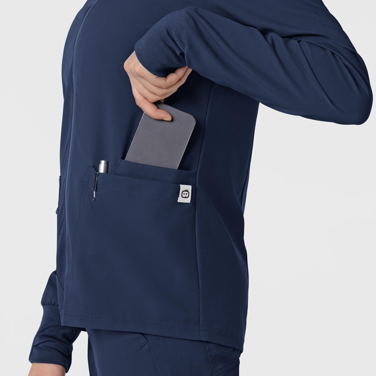 Felpa donna 8122 zip navy blue NOVITA&#39; 2024