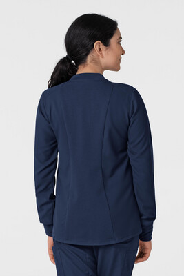 Felpa donna 8122 zip navy blue