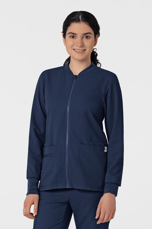 Felpa donna 8122 zip navy blue NOVITA&#39; 2024