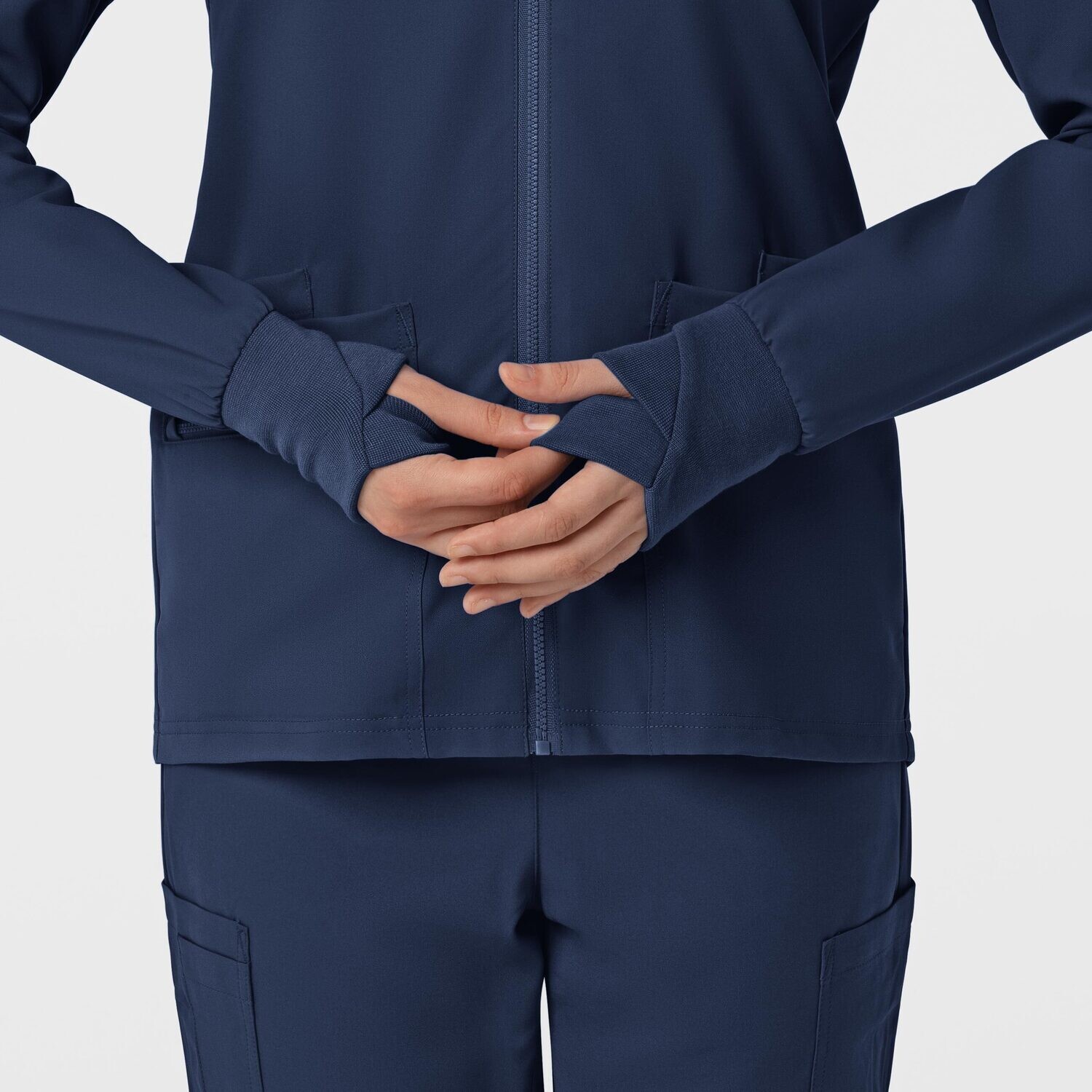 Felpa donna 8122 zip navy blue NOVITA&#39; 2024