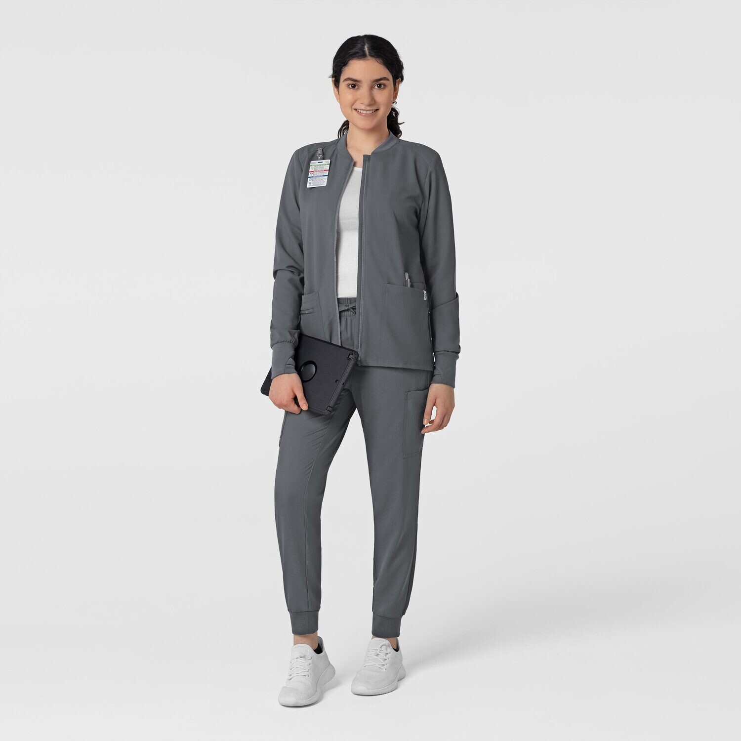 Felpa donna 8122 zip pewter NOVITA&#39; 2024