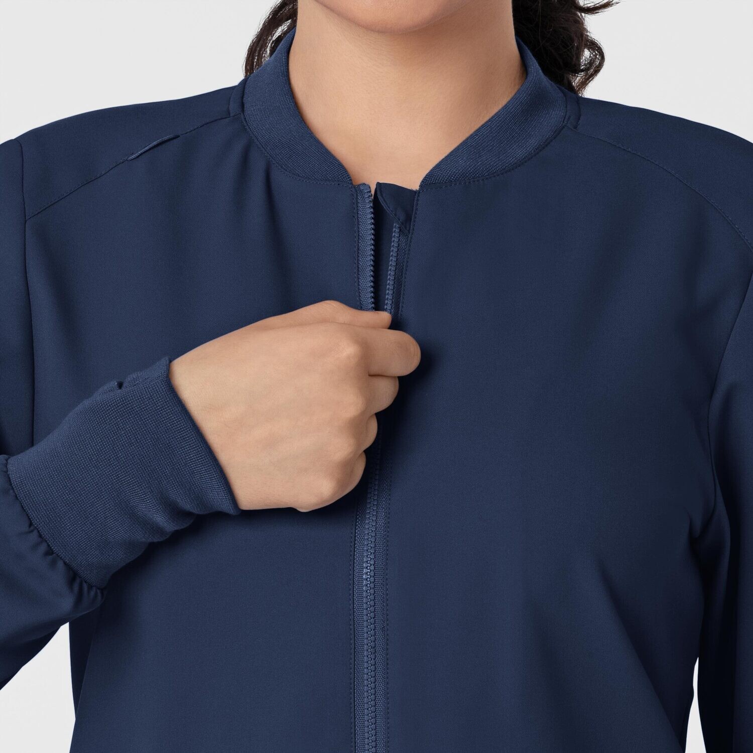 Felpa donna 8122 zip navy blue NOVITA&#39; 2024