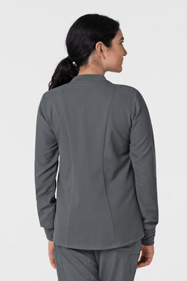 Felpa donna 8122 zip pewter