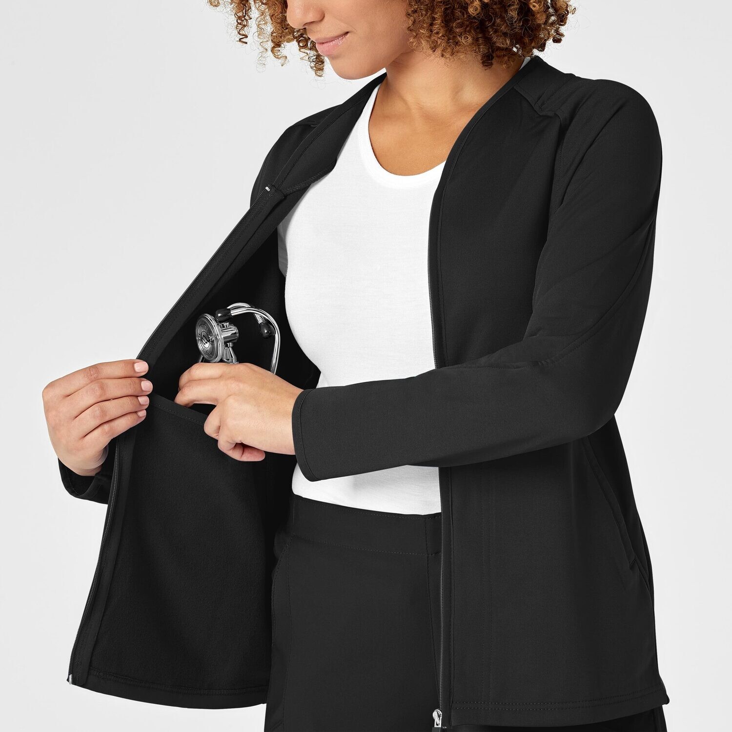Felpa donna 8209 zip black