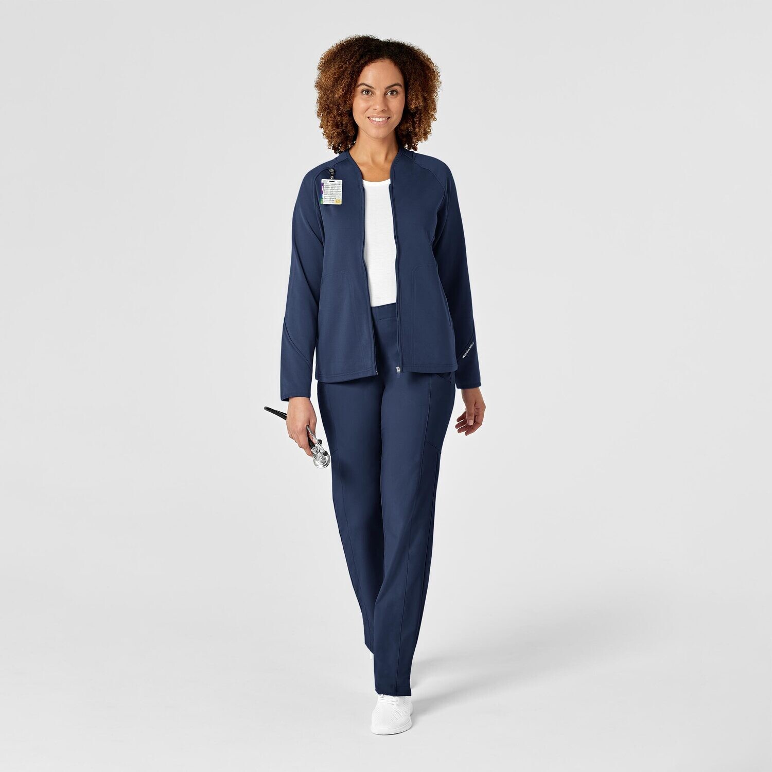 Felpa donna 8209 zip navy blue