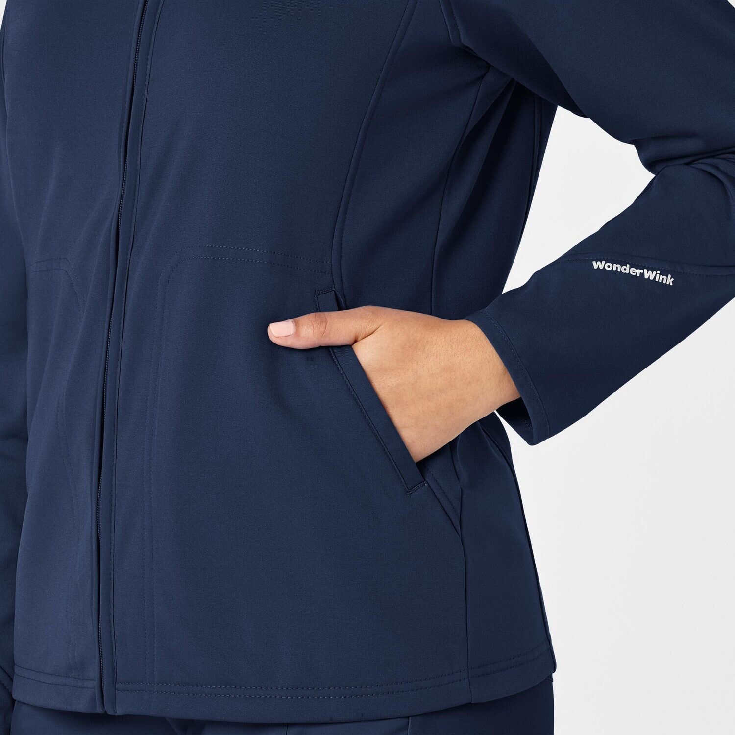 Felpa donna 8209 zip navy blue