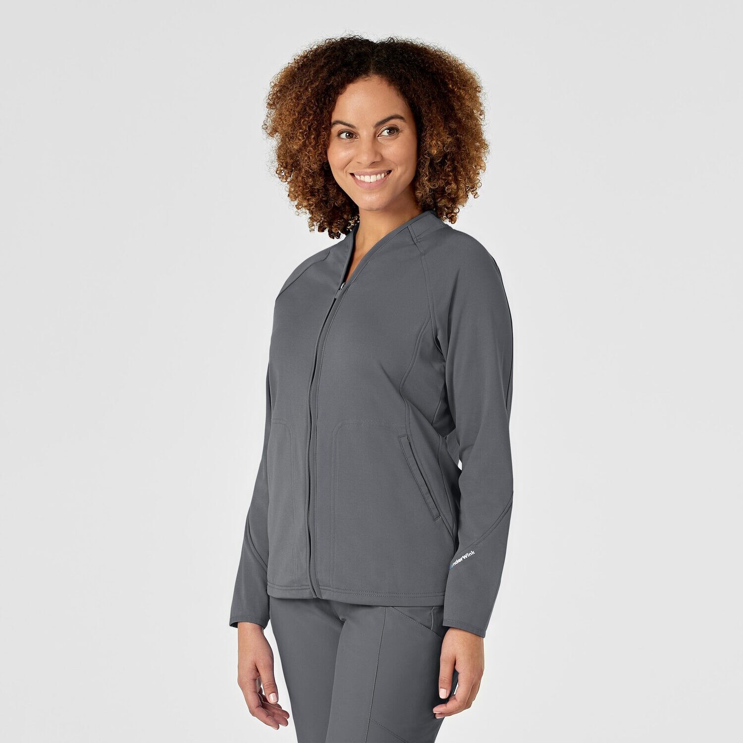 Felpa donna 8209 zip pewter
