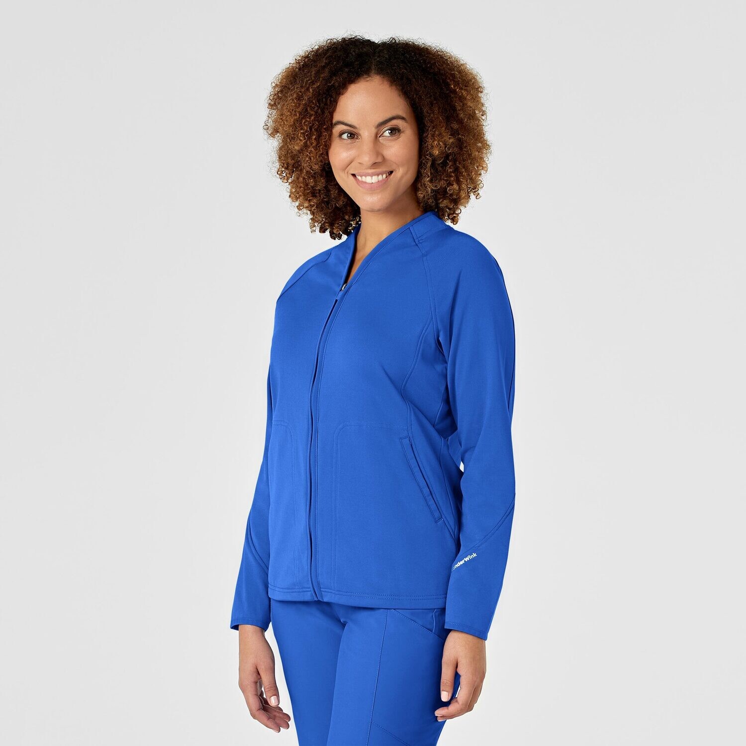 Felpa donna 8209 zip royal blue