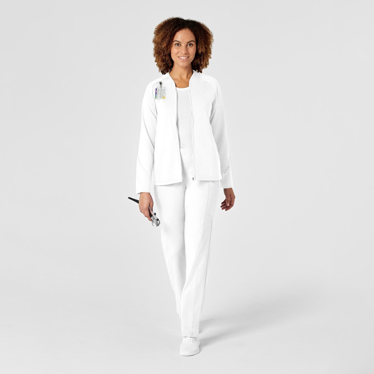Felpa donna 8209 zip white