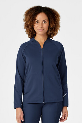 Felpa donna 8209 zip navy blue