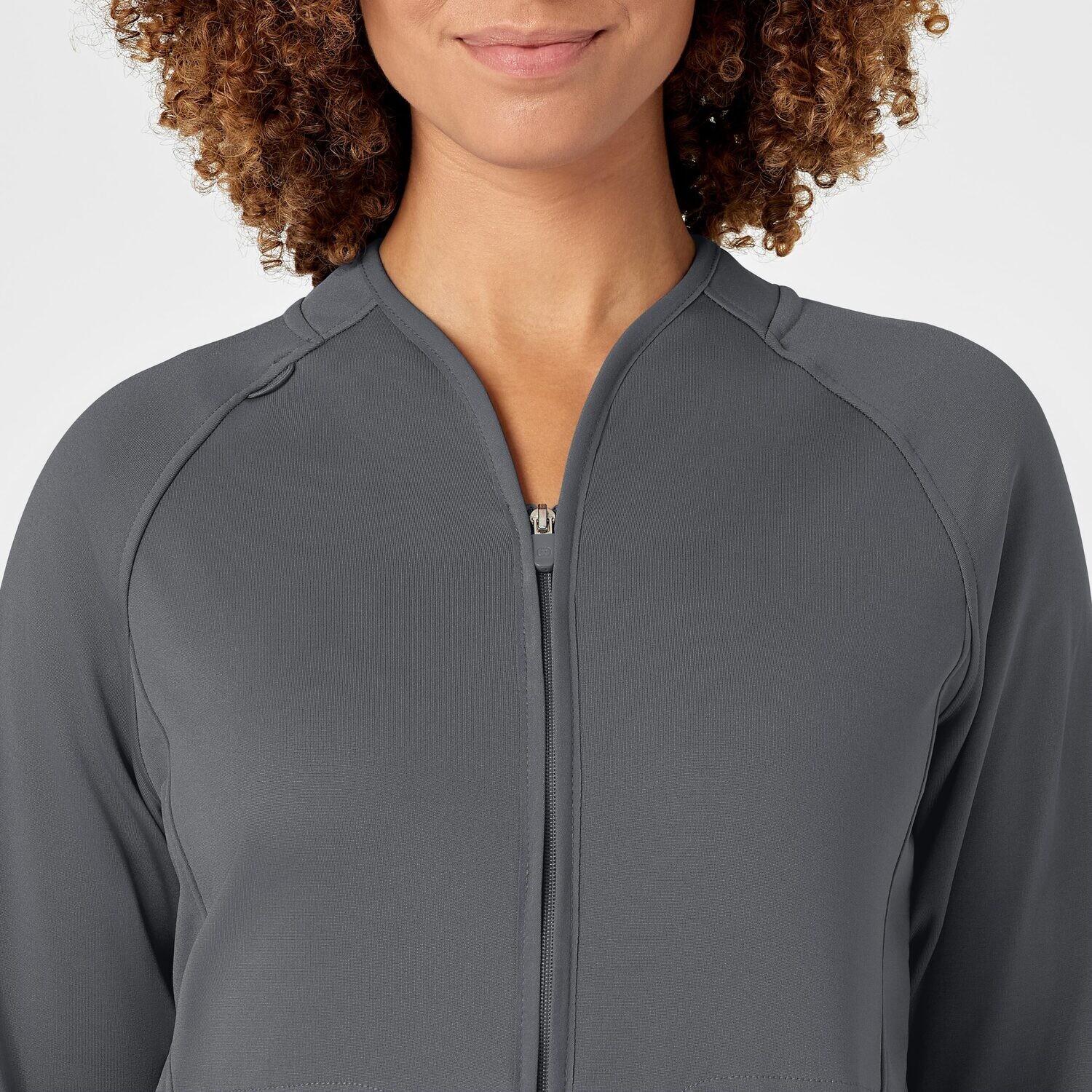 Felpa donna 8209 zip pewter