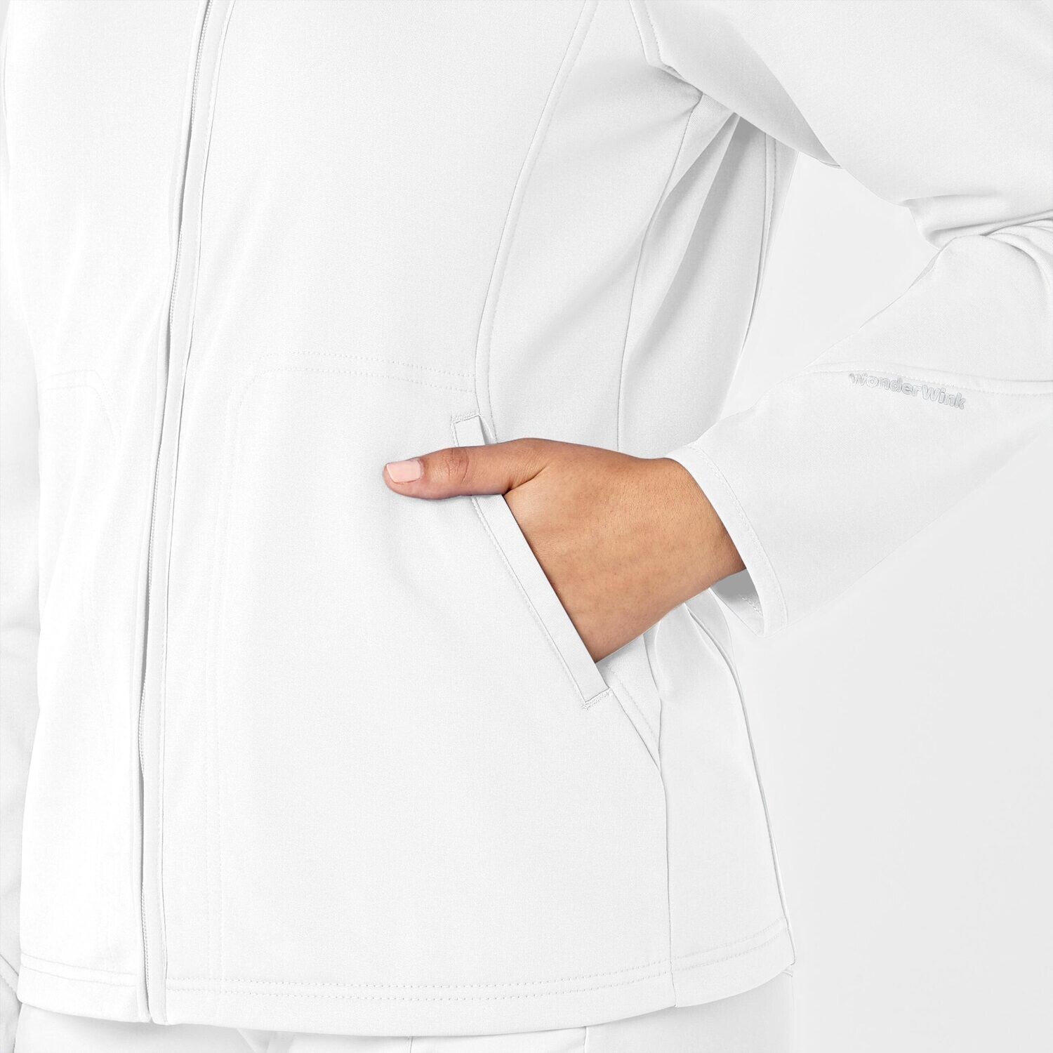 Felpa donna 8209 zip white