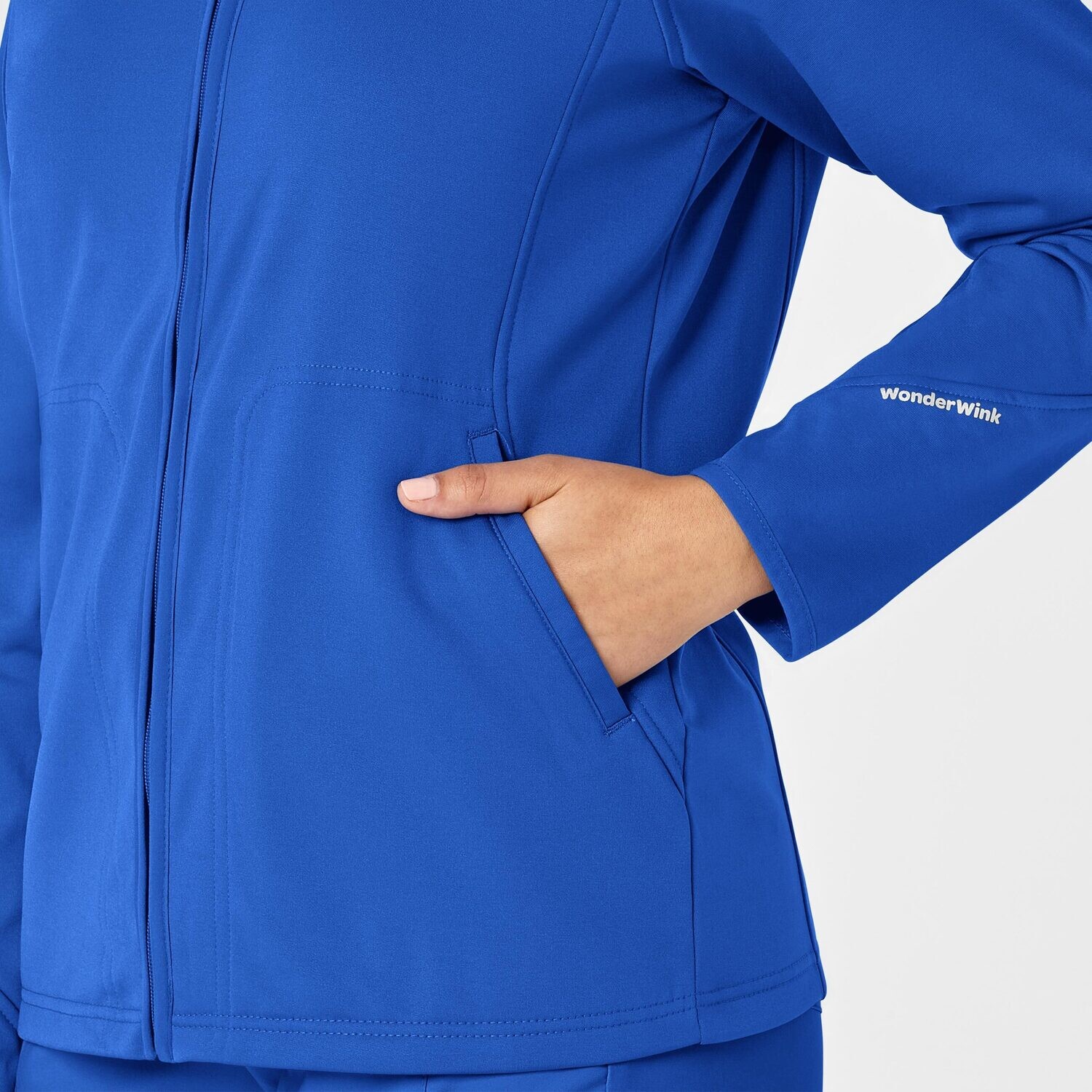 Felpa donna 8209 zip royal blue