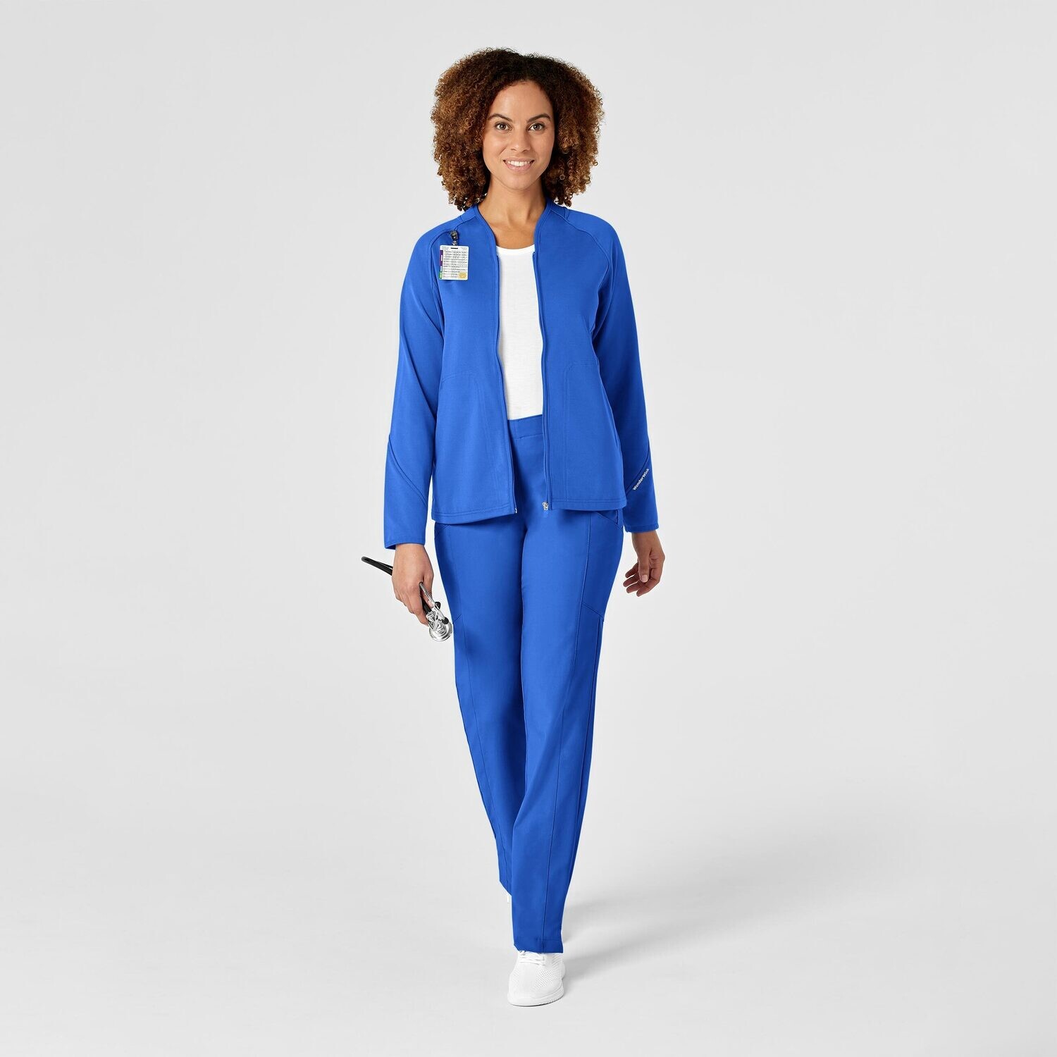 Felpa donna 8209 zip royal blue