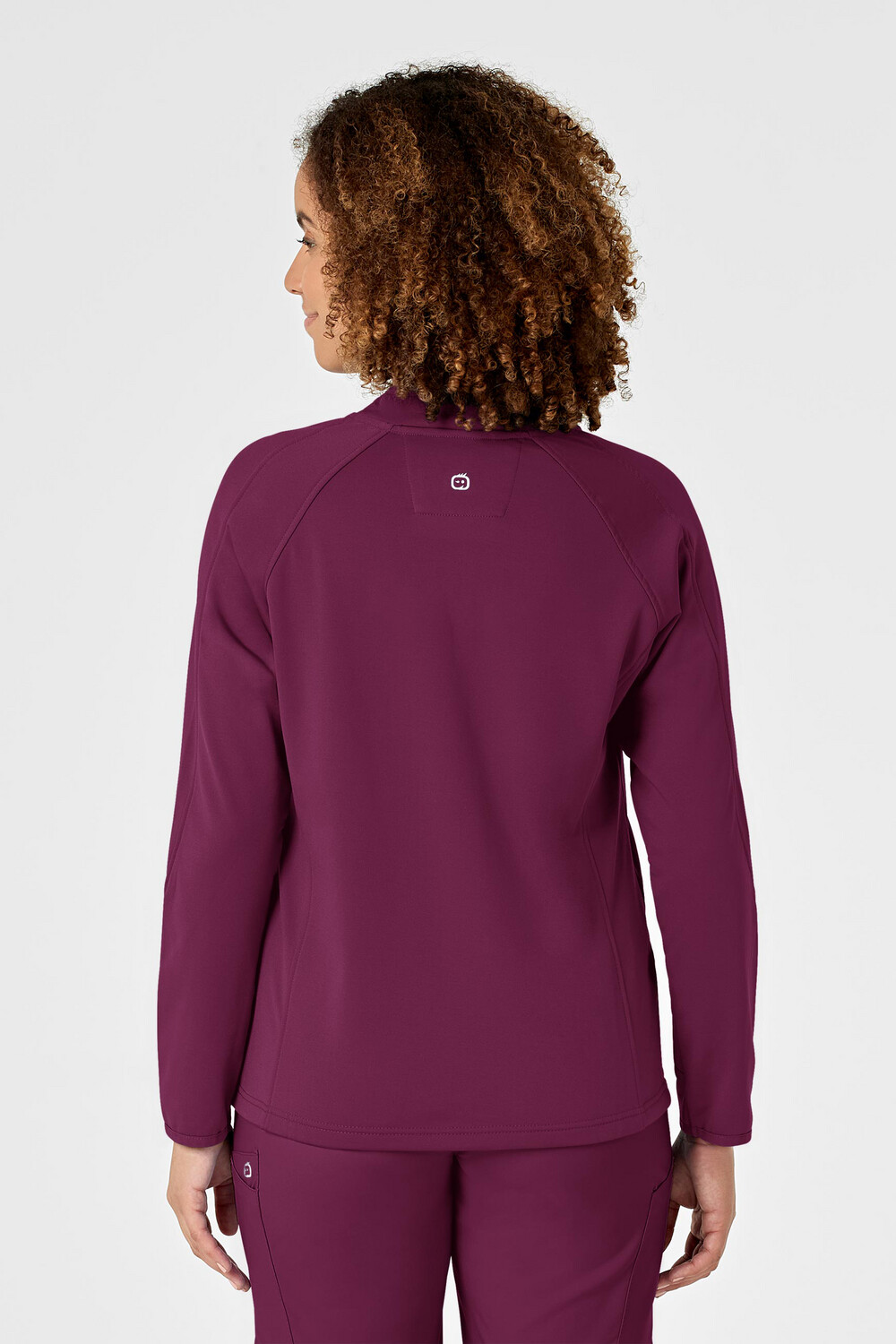 Felpa donna 8209 zip wine