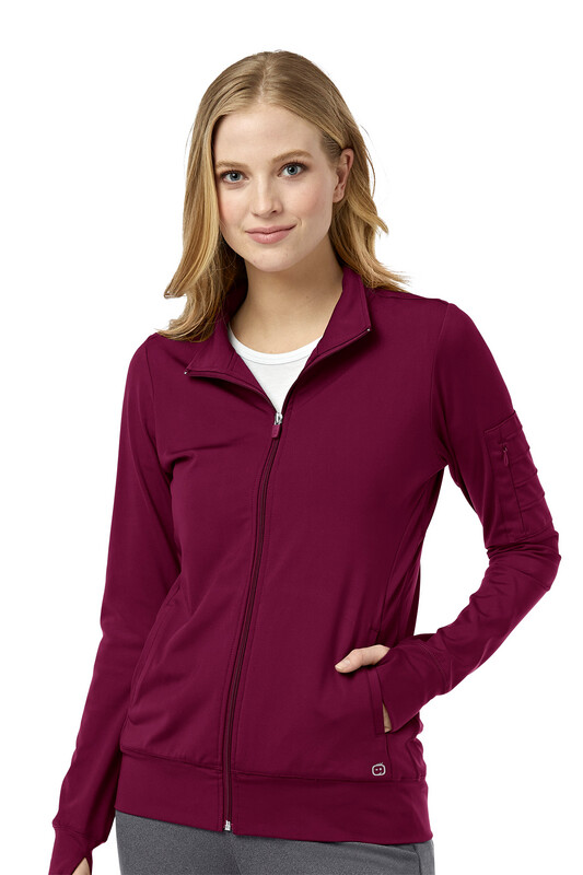 Felpa donna 8199 zip wine