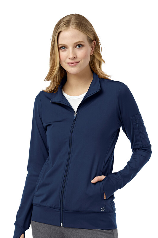 Felpa donna 8199 zip navy blue