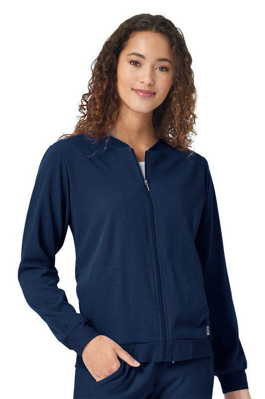 Felpa donna 8129 zip navy blue