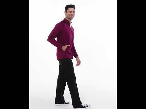 Felpa uomo 8309 zip black