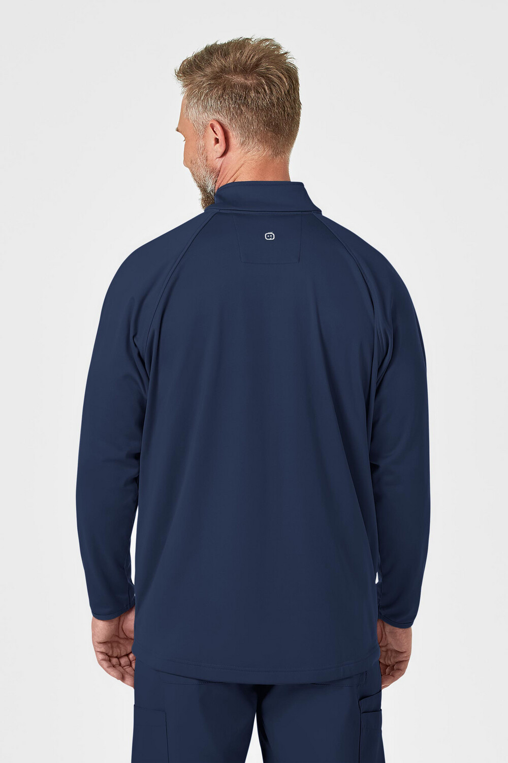 Felpa uomo 8309 zip navy blue