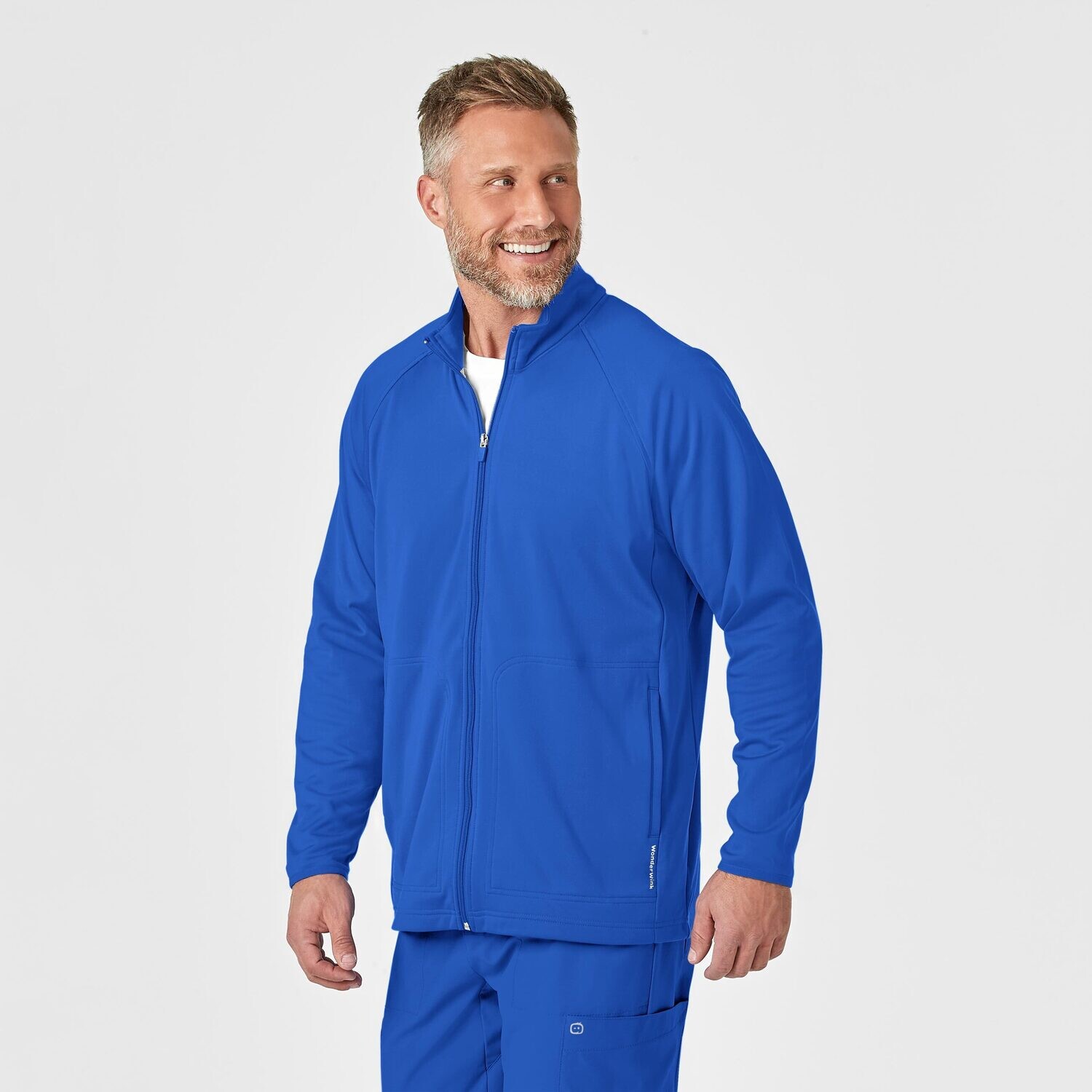 Felpa uomo 8309 zip royal blue