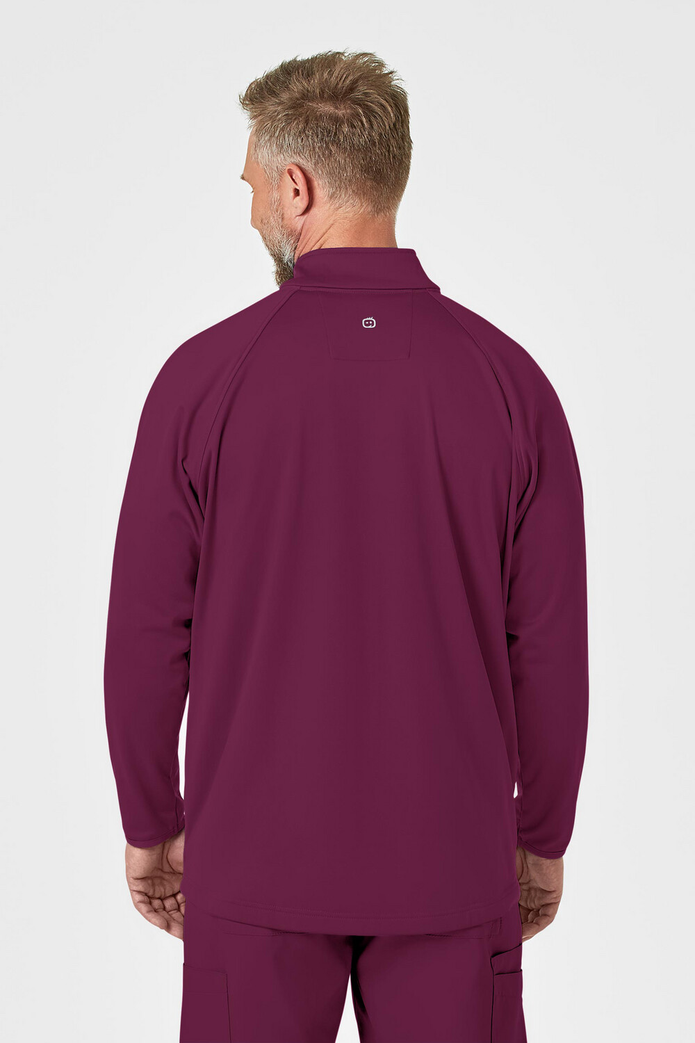 Felpa uomo 8309 zip wine