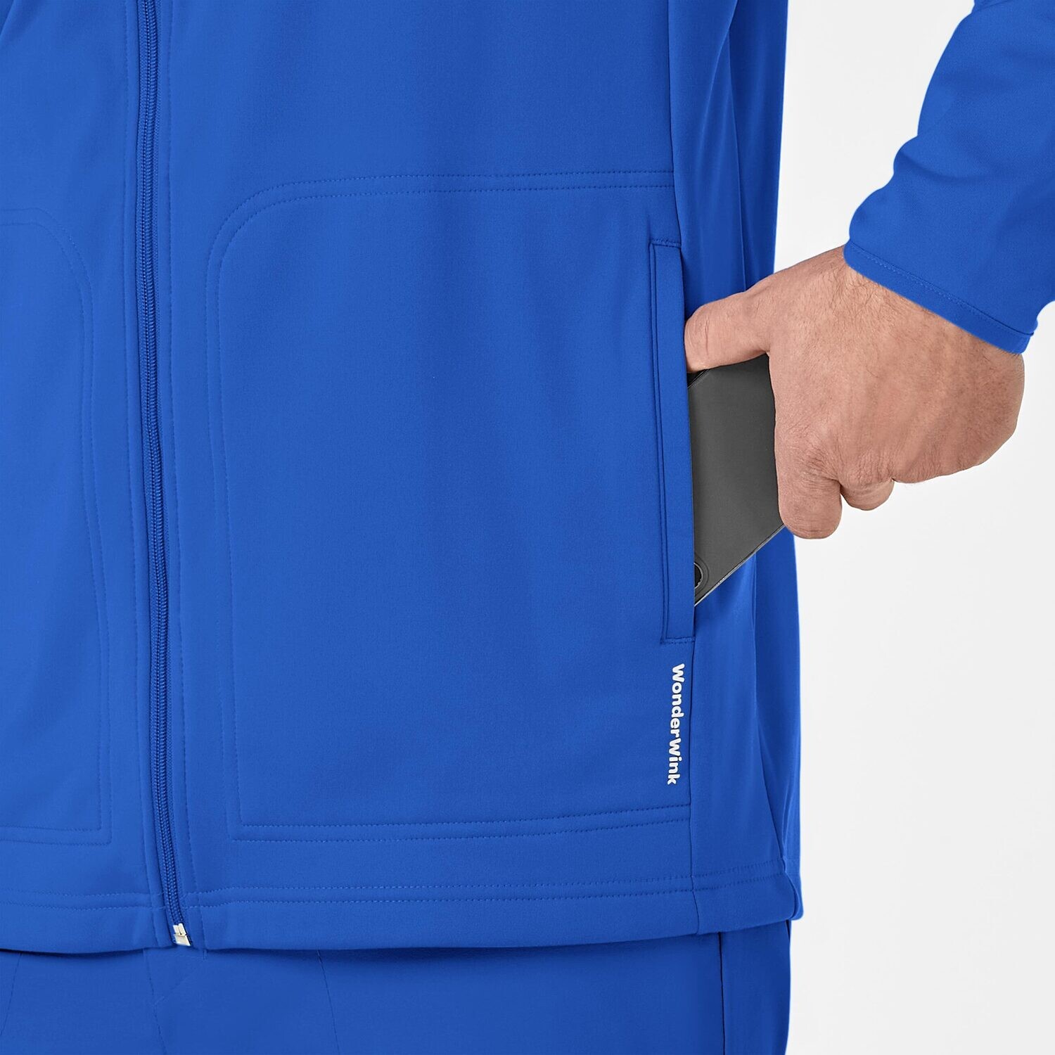 Felpa uomo 8309 zip royal blue