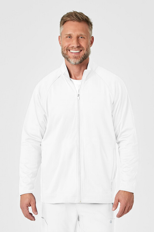 Felpa uomo 8309 zip white