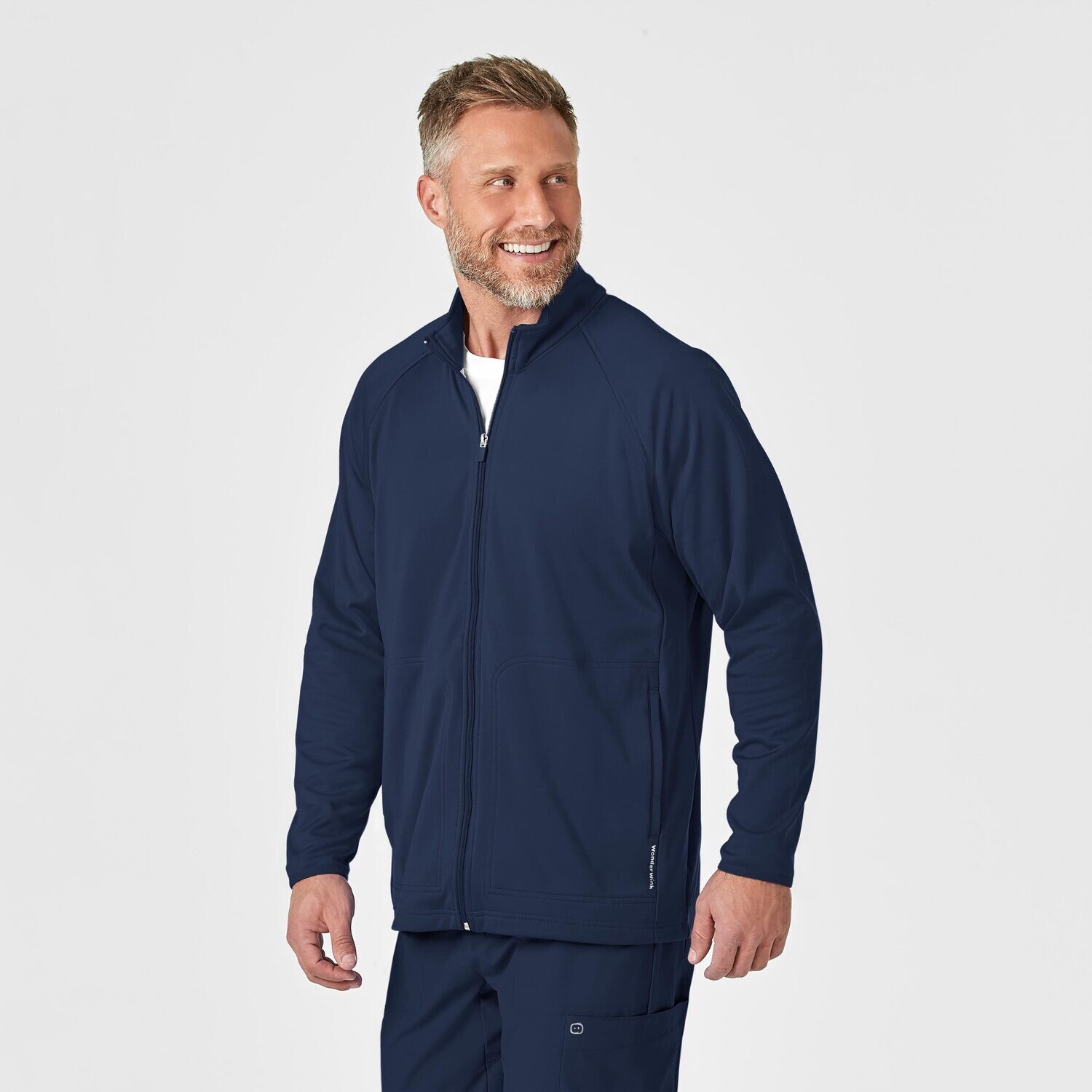 Felpa uomo 8309 zip navy blue