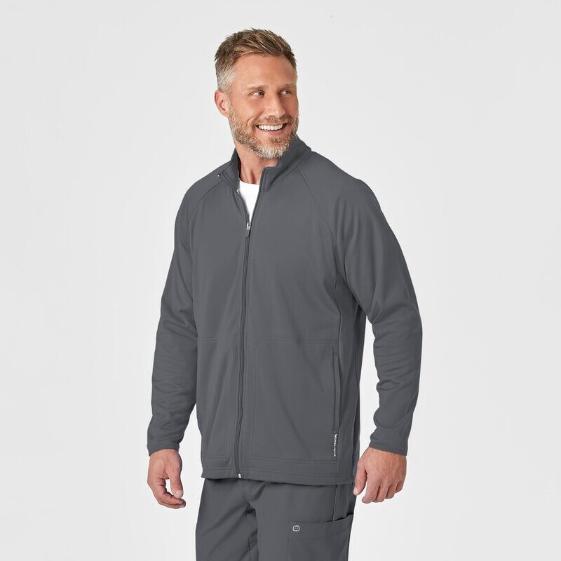 Felpa uomo 8309 zip pewter