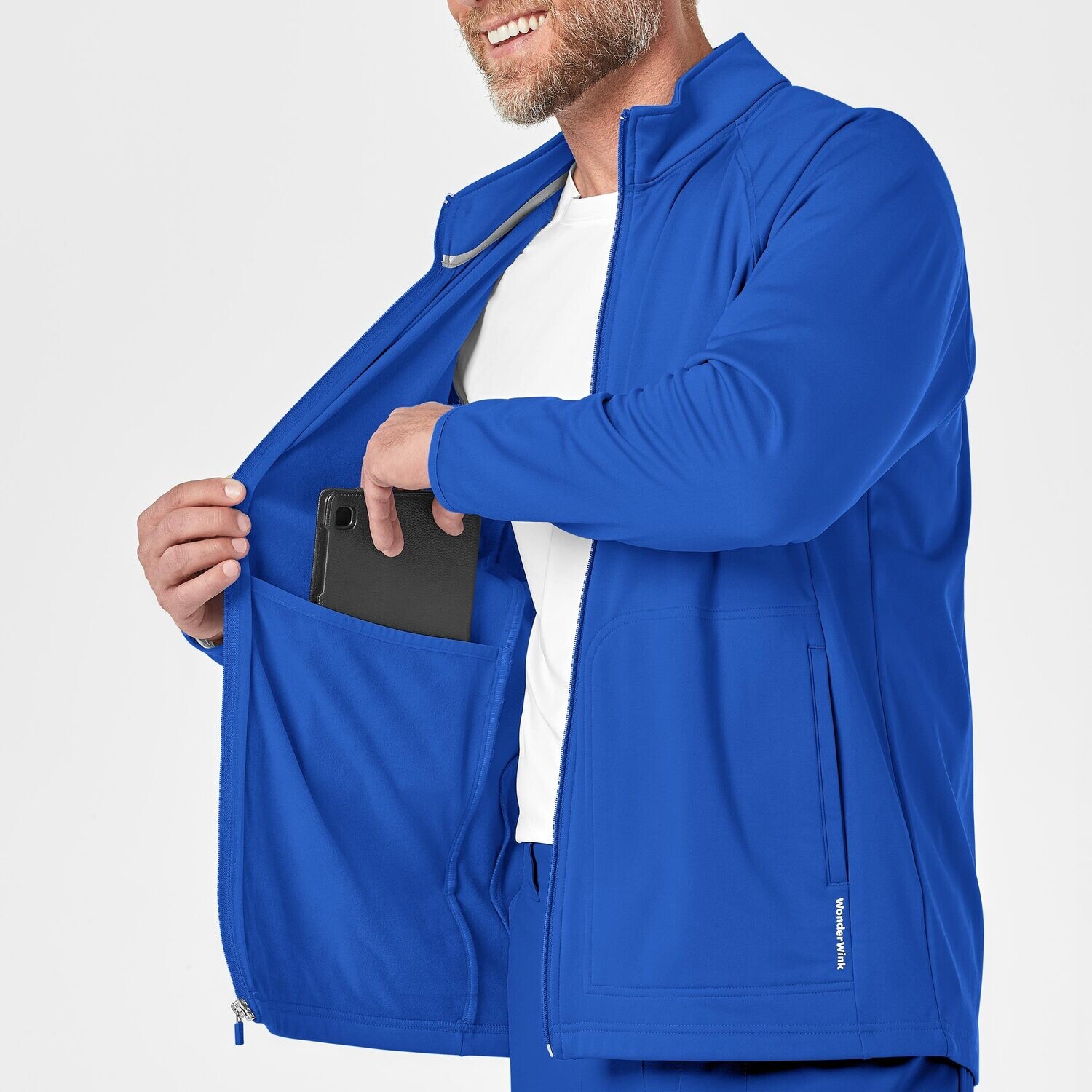 Felpa uomo 8309 zip royal blue