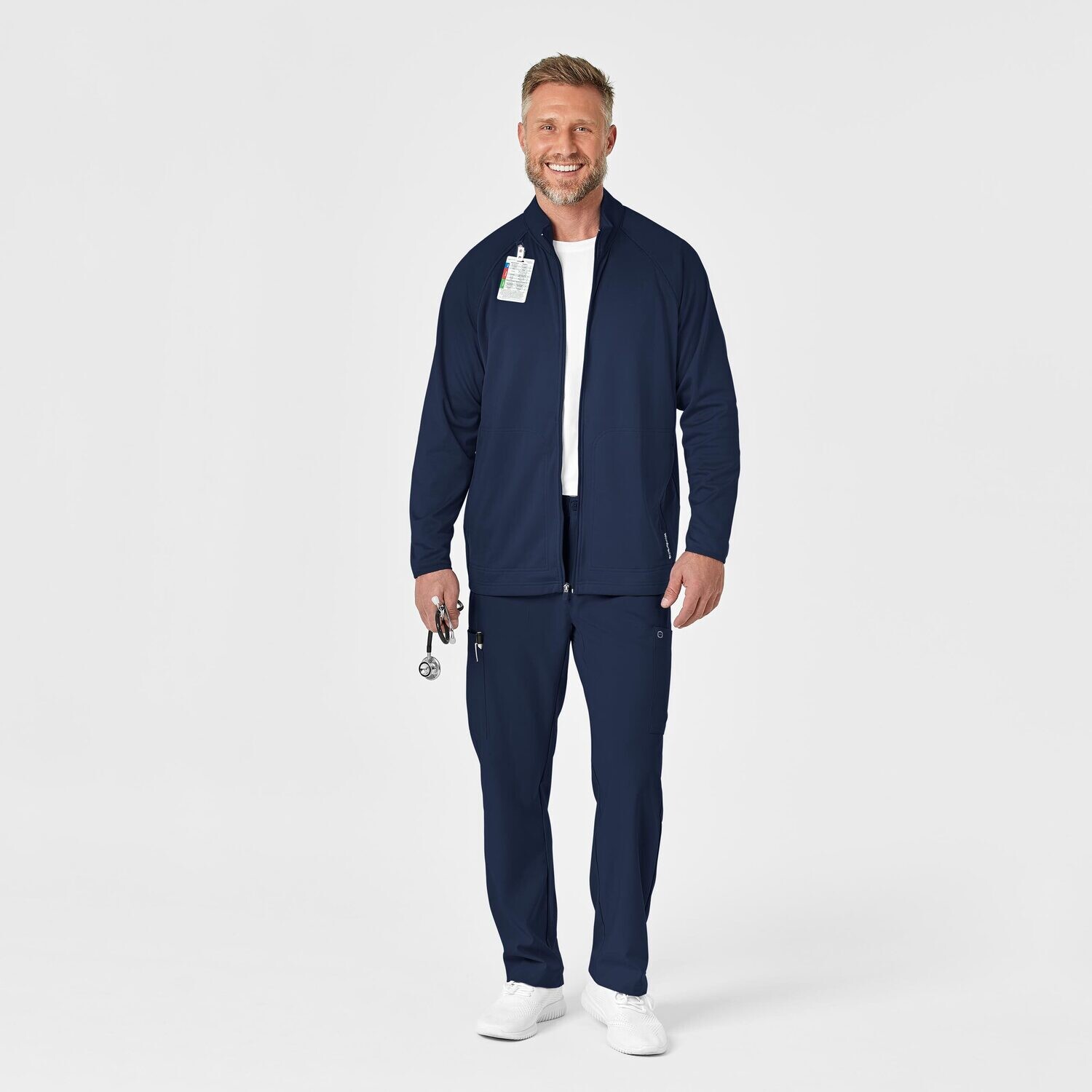 Felpa uomo 8309 zip navy blue