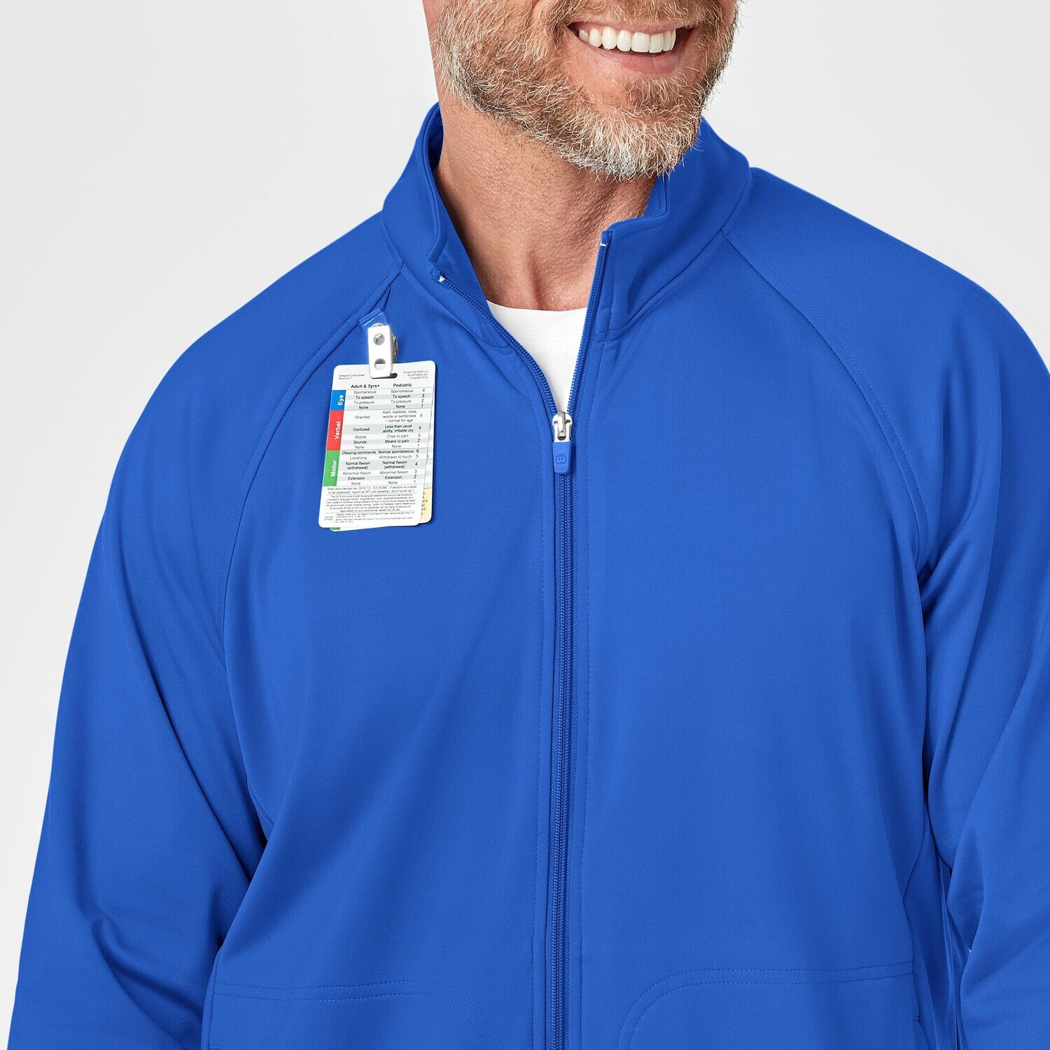 Felpa uomo 8309 zip royal blue