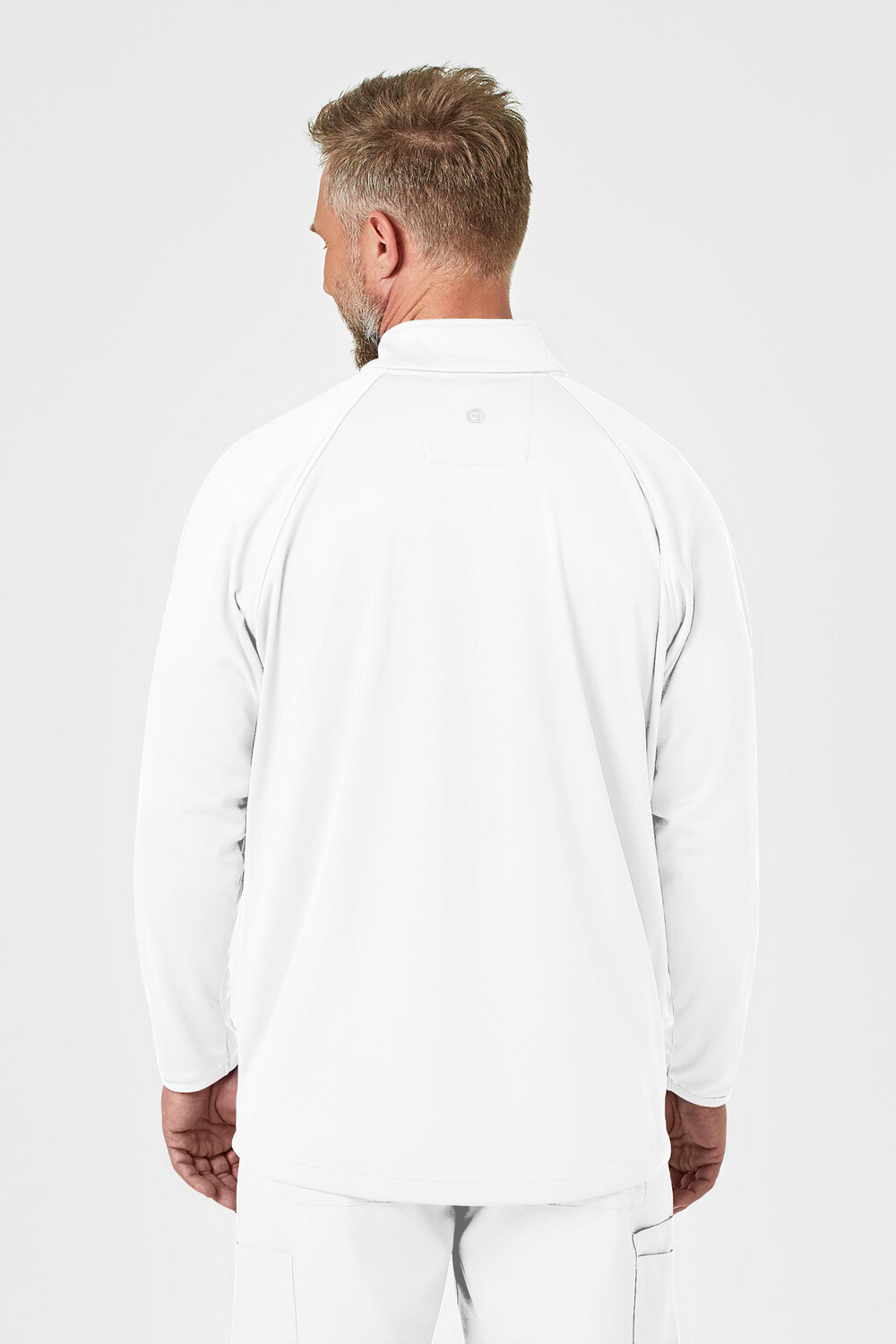 Felpa uomo 8309 zip white