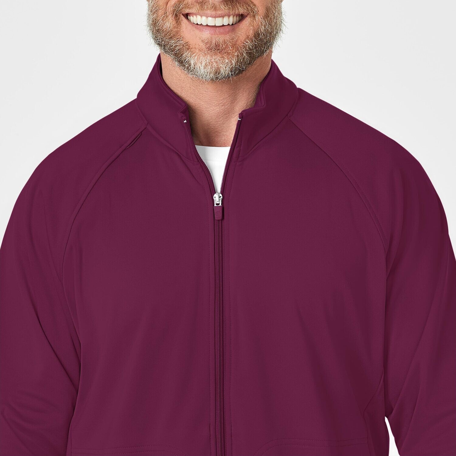 Felpa uomo 8309 zip wine