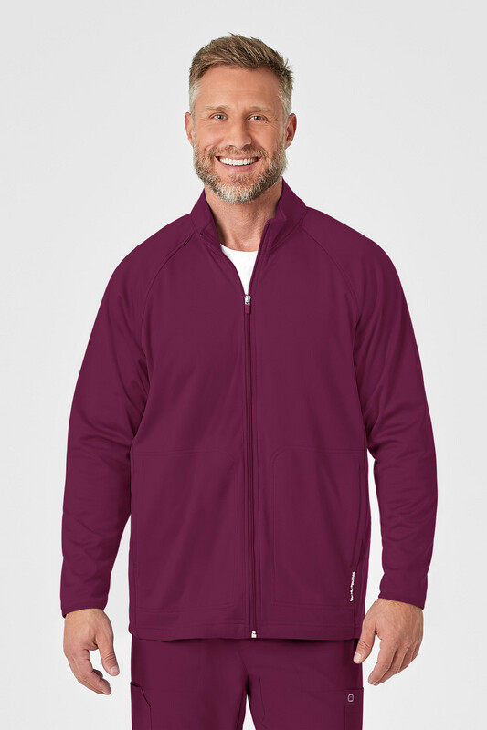 Felpa uomo 8309 zip wine