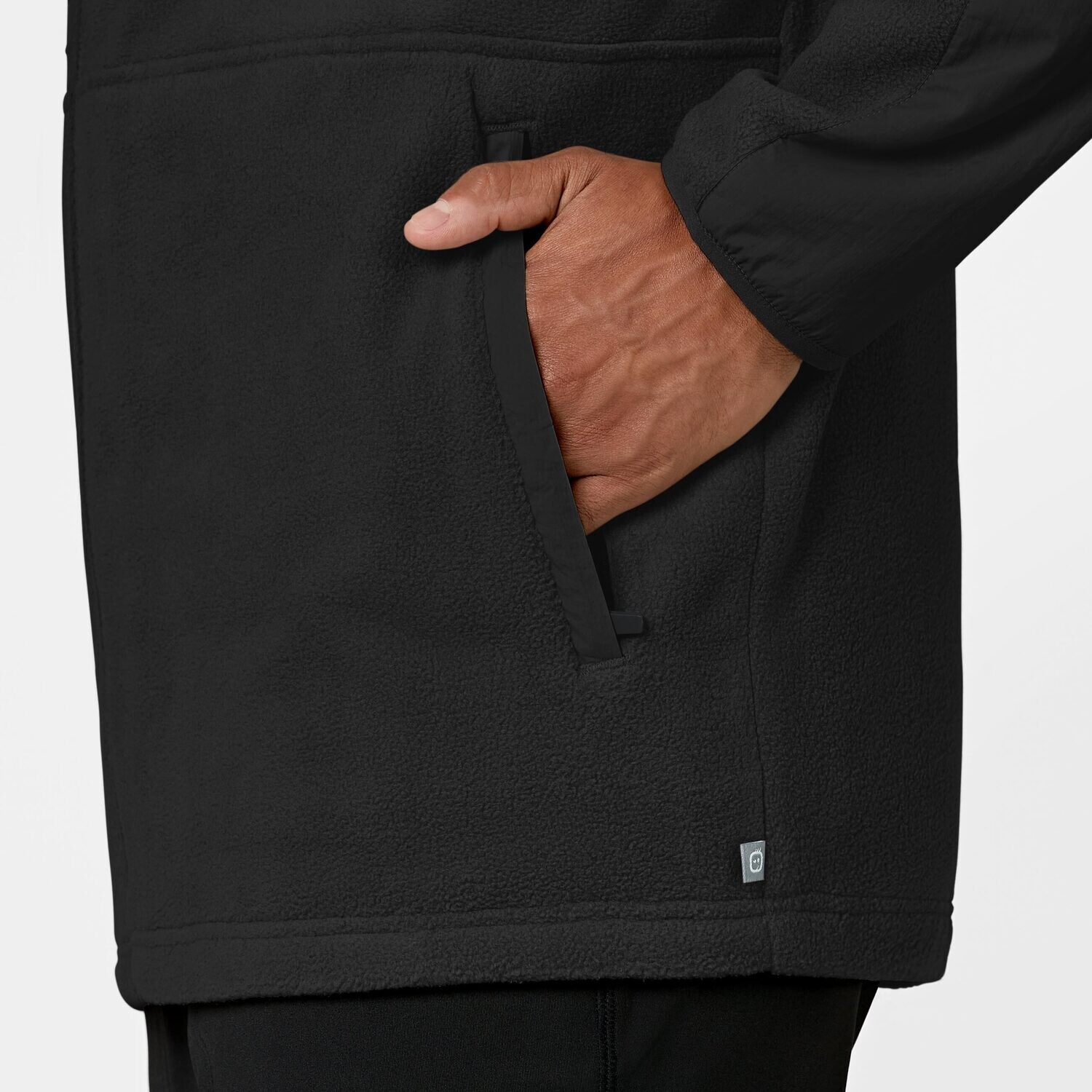 Felpa uomo 8009 zip black