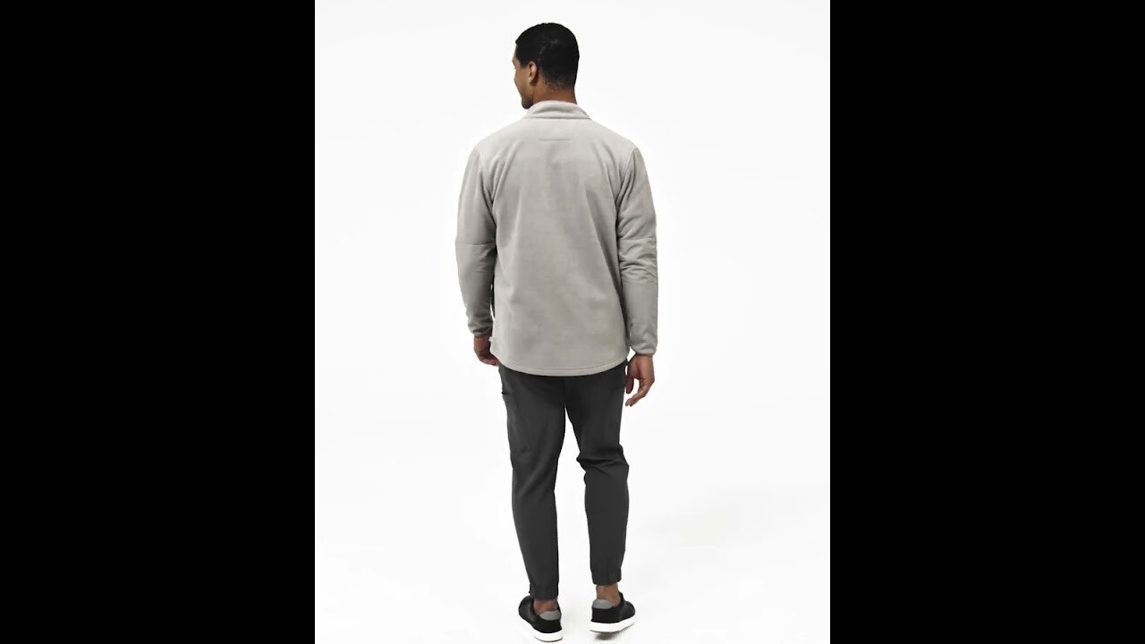 Felpa uomo 8009 zip pewter