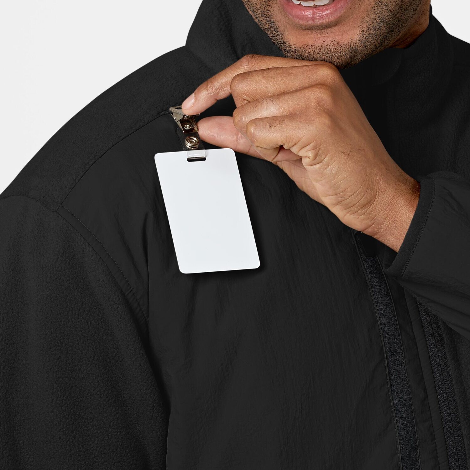 Felpa uomo 8009 zip black