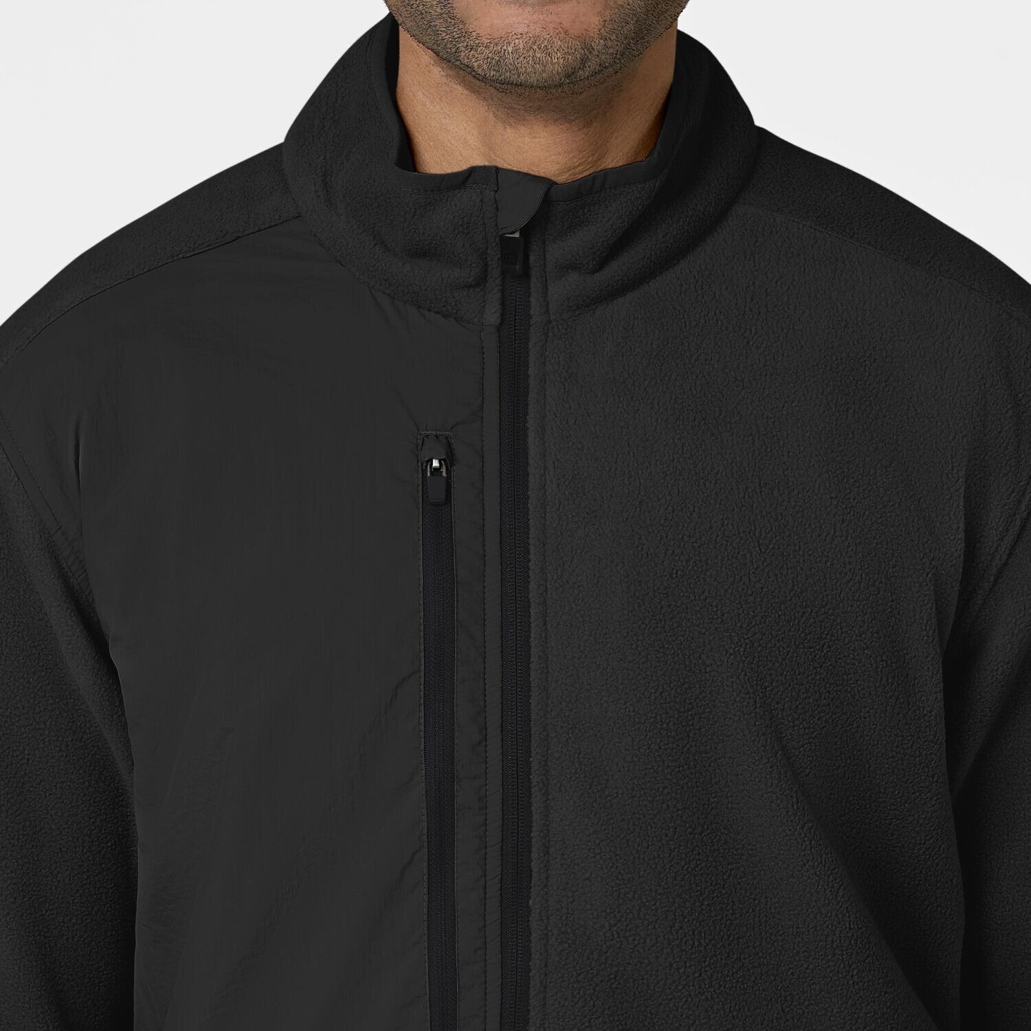 Felpa uomo 8009 zip black