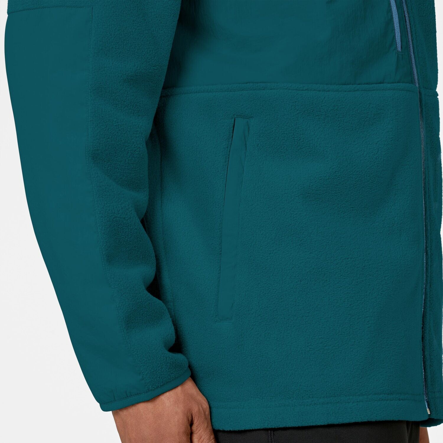 Felpa uomo 8009 zip caribbean blue