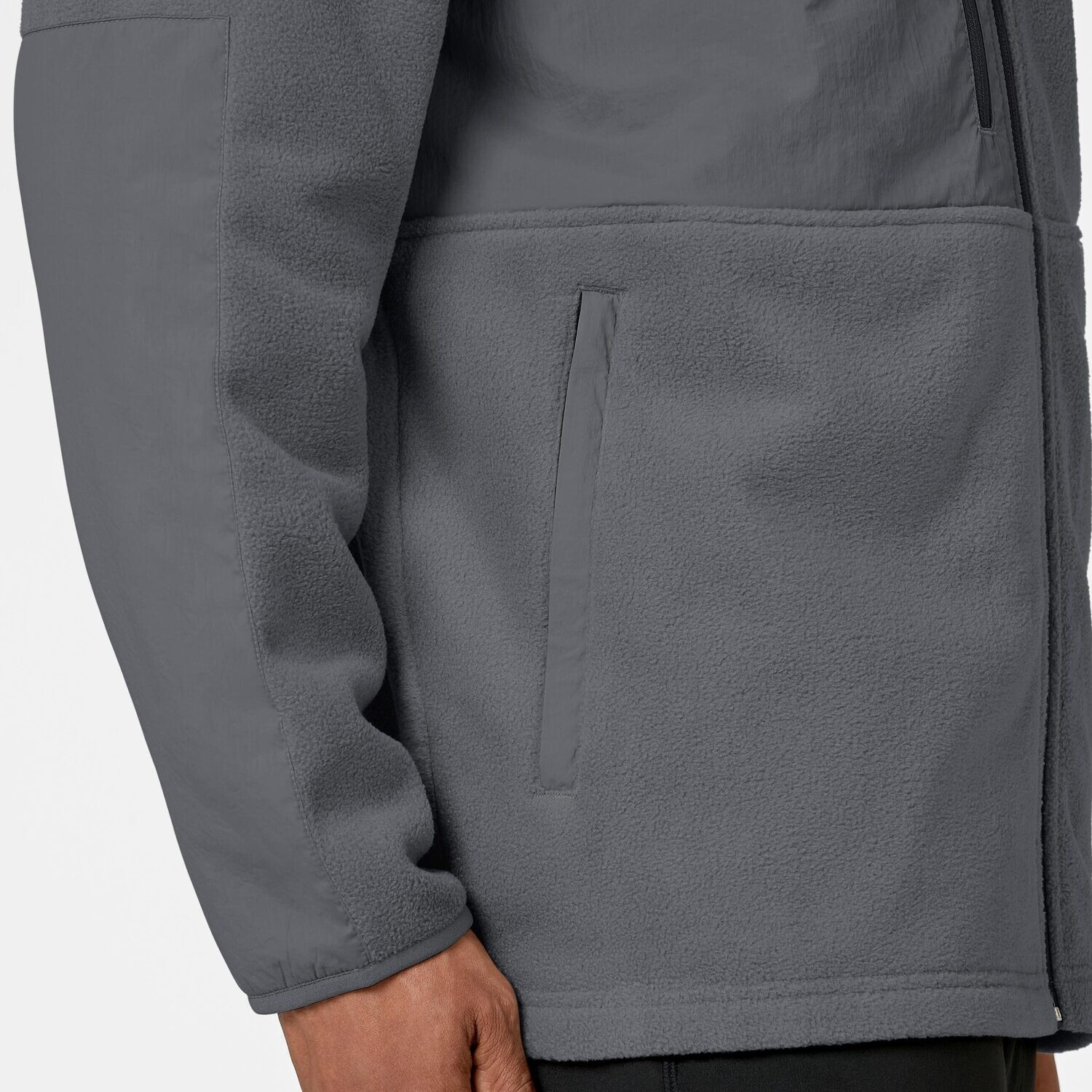 Felpa uomo 8009 zip pewter