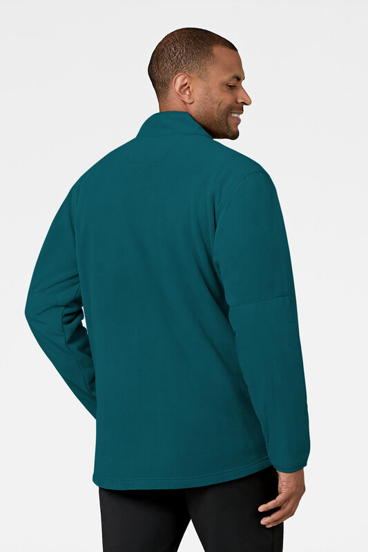 Felpa uomo 8009 zip caribbean blue